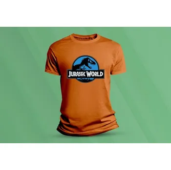 Dětské bavlněné tričko Jurassic World. velikost 104 (3-4 roky) Oranžová