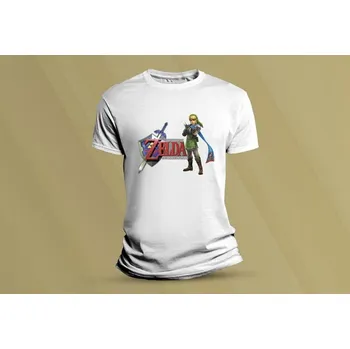 Dětské bavlněné tričko Zelda. Bílá velikost 116 (5-6 let)