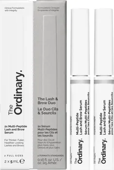 Výživa řas a obočí The Ordinary The Lash & Brow Duo 2x Multi-Peptide Lash and Brow Serum sérum na řasy a obočí 2x 5 ml