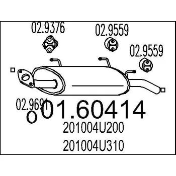 Tlumič výfuku MTS 01.60414