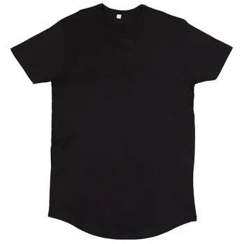 Pánské tričko Mantis P126 prodloužené tričko černé