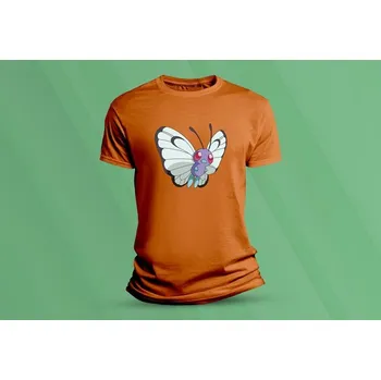 Chlapecké tričko Dětské bavlněné tričko Pokémon Butterfree. velikost 116 (5-6 let) Oranžová