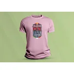 Dětské bavlněné tričko Red Bull Motocross. Růžová velikost S