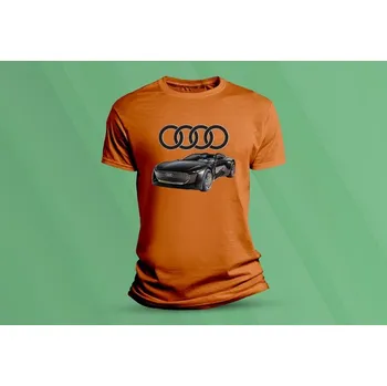 Chlapecké tričko Dětské bavlněné tričko Audi Skysphere Concept. velikost 116 (5-6 let) Oranžová