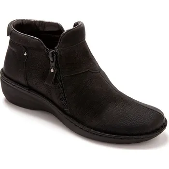 Dámské kozačky PÉDICONFORT Kožené kotníkové kozačky černá 40