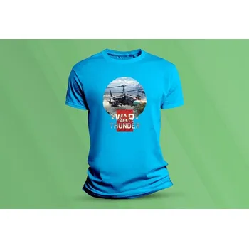 Chlapecké tričko Dětské bavlněné tričko War Thunder 2. velikost 128 Azurová