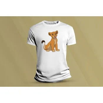 Chlapecké tričko Dětské bavlněné tričko Lvice Kiara. Bílá velikost 140 (9-11 let)