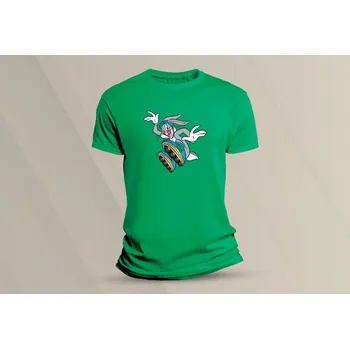 Dětské bavlněné tričko Bugs Bunny. velikost 128 (7-8 let) Zelená