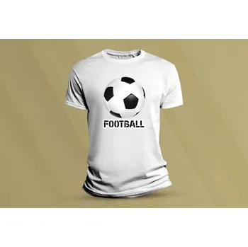 Dětské bavlněné tričko Football. Bílá velikost 116 (5-6 let)