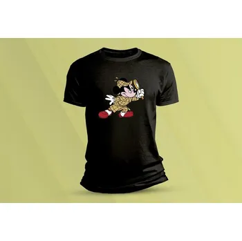 Dětské bavlněné tričko Mickey 4. Černá velikost 128 (7-8 let)