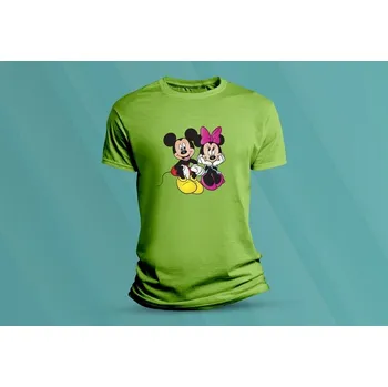 Chlapecké oblečení Dětské bavlněné tričko Mickey a Minnie. velikost S Lime