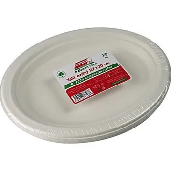 Jednorázové nádobí talíř oválný 26x19cm (10ks) BUNIČINA