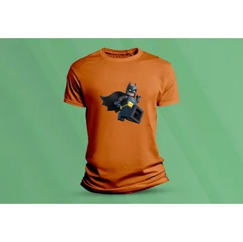 Chlapecké oblečení Dětské bavlněné tričko Lego Batman. velikost 128 (7-8 let) Oranžová