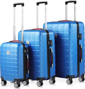 Cestovní kufr Monzana 107196 sada skořepinových kufrů 3 ks modrá