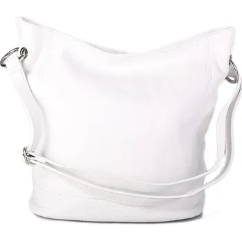 Kabelka ITALSKÉ Dámské kožené kabelky Italské bíle Morena