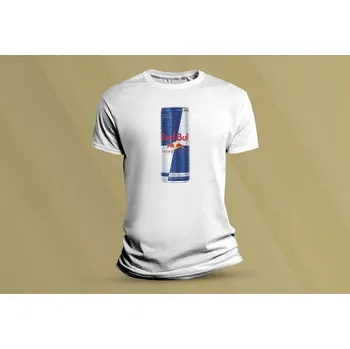 Dětské bavlněné tričko Red Bull Bottle. Bílá velikost 128 (7-8 let)