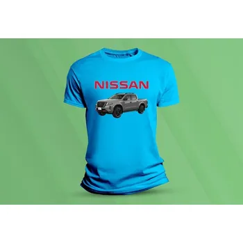 Chlapecké tričko Dětské bavlněné tričko Nissan Navara. velikost 152 Azurová