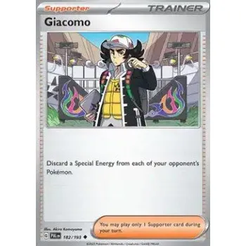 Sběratelská karetní hra Pokémon PAL 182/193 Giacomo - Paldea Evolved Stav: Near Mint, Verze: NORMAL