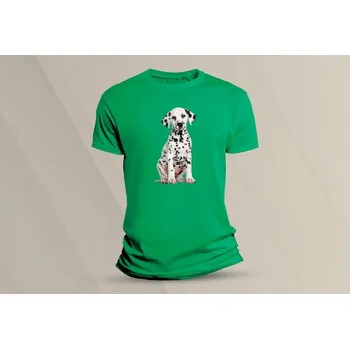 Chlapecké oblečení Dětské bavlněné tričko Dalmatin. velikost 116 (5-6 let) Zelená