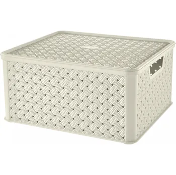 Úložný box Tontarelli Úložný box ARIANNA s víkem 13 l krémová 8035776210 8035776210