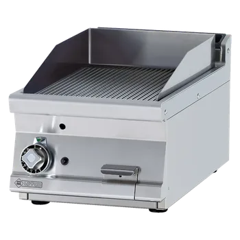 RMgastro RM - FTRT-74GS Grilovací deska 36x51 plynová chromovaná rýhovaná bez podestavby + záruka 3 roky