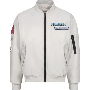 Pánská casual bunda Preach Patch Bomber světle šedý XL