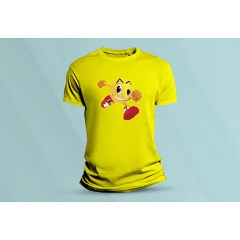 Chlapecké oblečení Dětské bavlněné tričko Pac-Man Ghostly Adventures. Žlutá velikost 152 (12-13 let)