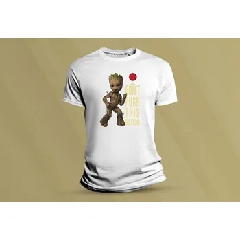 Dětské bavlněné tričko I am Groot 2. Bílá velikost 152 (12-13 let)