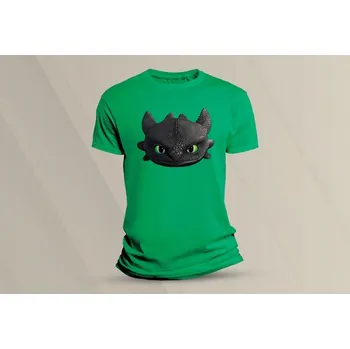 Dětské bavlněné tričko Bezzubka. velikost 104 (3-4 roky) Zelená