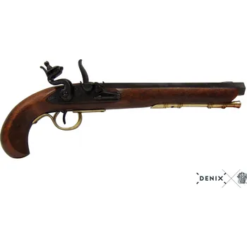 Sběratelství Denix Kentucky pistole USA - 19. století + Přívěsek na klíče DENIX