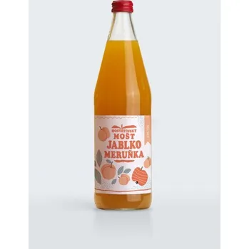 Sirup Mošťák Hostětínský mošt - MERUŇKA a jablko SELSKÝ 0,75l