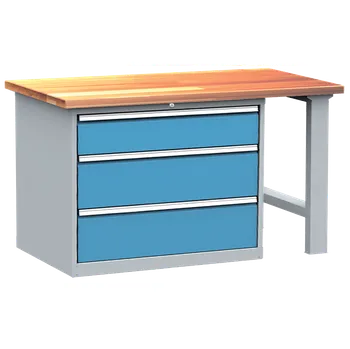 Dílenský stůl Montovaný dílenský pracovní stůl DPS111, šíře 1500 mm, slevy