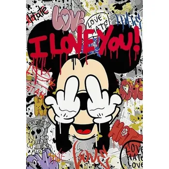 Diamantové malování Disney Diamantové malování - motivy z oblíbených kreslených Disneyho pohádek - hranaté diamanty I Rozměry: 20x25 cm, Varianta: E