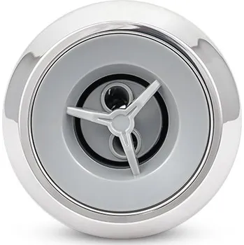 LVJ Aurora Tryska dvourotační 3", světle šedá/chrom - L-5383SG