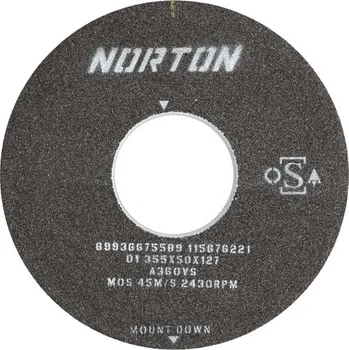 Řezný kotouč NORTON-CLIPPER Bench Plochý kotouč 355x50x127mm Zr 36 Norton A