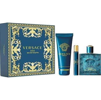 Kosmetická sada Versace Eros Sada - EDT 100 ml + EDT 10 ml + sprchový gel 150 ml Dárková sada