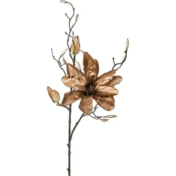 umělá květina Gasper Větvička magnólie 86 cm hnědá