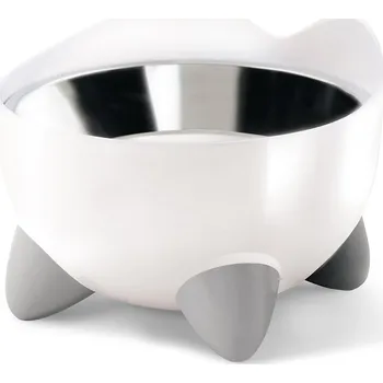 miska pro kočku Catit Pixi miska na krmivo se zvýšeným okrajem v bílé barvě, 200 ml