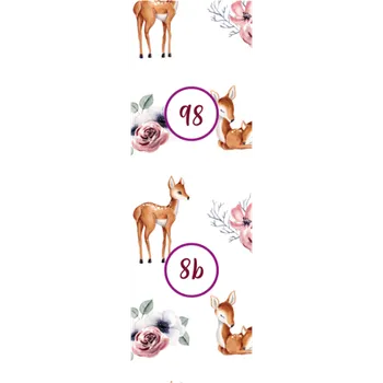 Velikostní štítek na oblečení set 10ks - Nature/ příroda 98