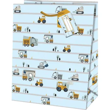 Dárková taška Taška dárková Jumbo matt 44,5 x 33 x 13,7cm TJ - motiv auta