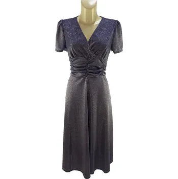 Dámská sukně Ariatex Dámské šaty Porté flitry silver vel. 50