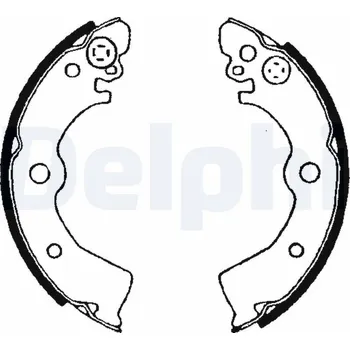 Auto-moto Sada brzdových čelistí DELPHI LS1650