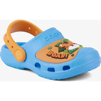 Chlapecké pantofle Chlapecké sandály COQUI MAXI Lt. Blue/Lt. Orange Jungle Wildness 25/26