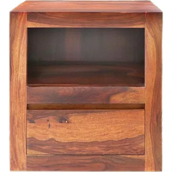 Knihovna AV interiery Noční stolek GANI NS, indický nábytek z masívu palisandru Odstín palisandru: only stain
