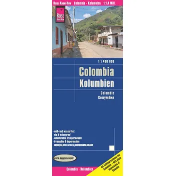 Reise Know-How Verlag mapa Colombia (Kolumbie) 1:1,4 mil. voděodolná
