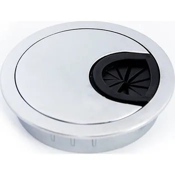 Nábytkové kování STRONG Průchodka kovová 60 mm hlinik