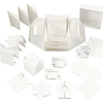 kreativní sada Creative Exploding box k dotvoření BÍLÁ