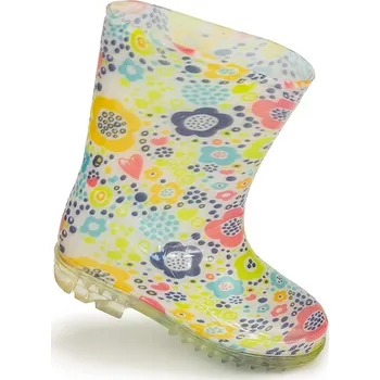 Dívčí holínky Pidilidi dívčí holínky PVC - potisk květiny, Pidilidi, PL0038-13, bílá 2023 Velikost: 25