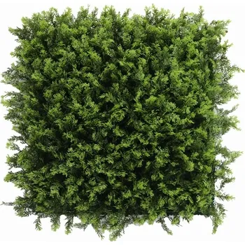 umělý živý plot THUJA green, dílec 50 x 50 cm (Umělý živý plot - Zerav tmavě zelený)