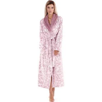Dámský župan Dámský župan 2556 4303 Flora - Vestis fialovo -bílá XXL